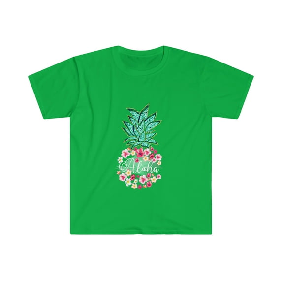 Aloha Hawaii Hawaiian vacation Flower pineapple T-Shirt