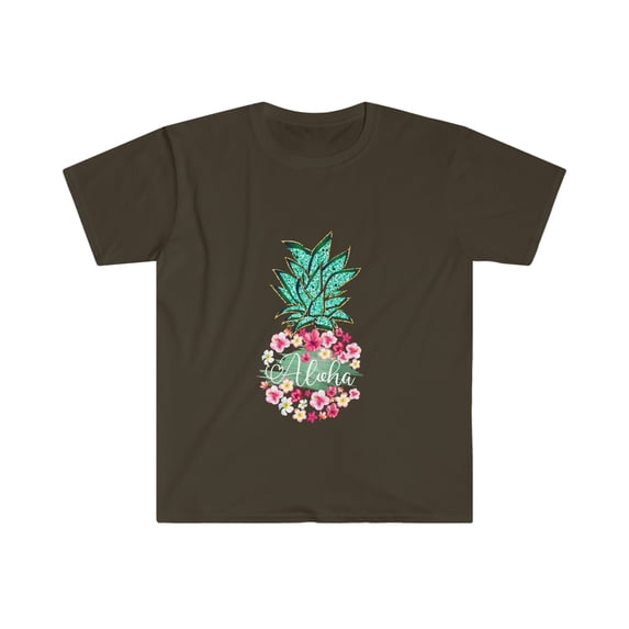 Aloha Hawaii Hawaiian vacation Flower pineapple T-Shirt