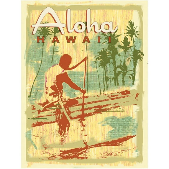 Aloha Hawaii Metal Sign