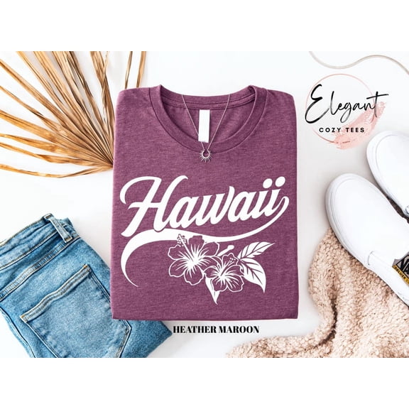 Aloha Hawaii Tee Shirt, Oversized Womens Beach Shirt, Trendy Summer Tee Shirt, Family Vacation Shirt, Floral Hawaii Beach Tee Shirt Sweatshirt All Size S-5XL