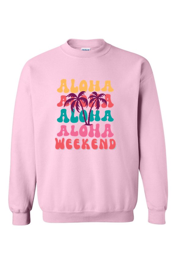 Aloha Hawaii Tropical Beach Vacation Summer Souvenir Gift Sweatshirt, for men & women, up to size 5XL