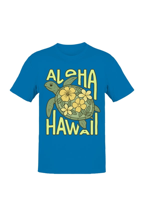 Aloha Hawaii Turtle Design Men's T-shirt