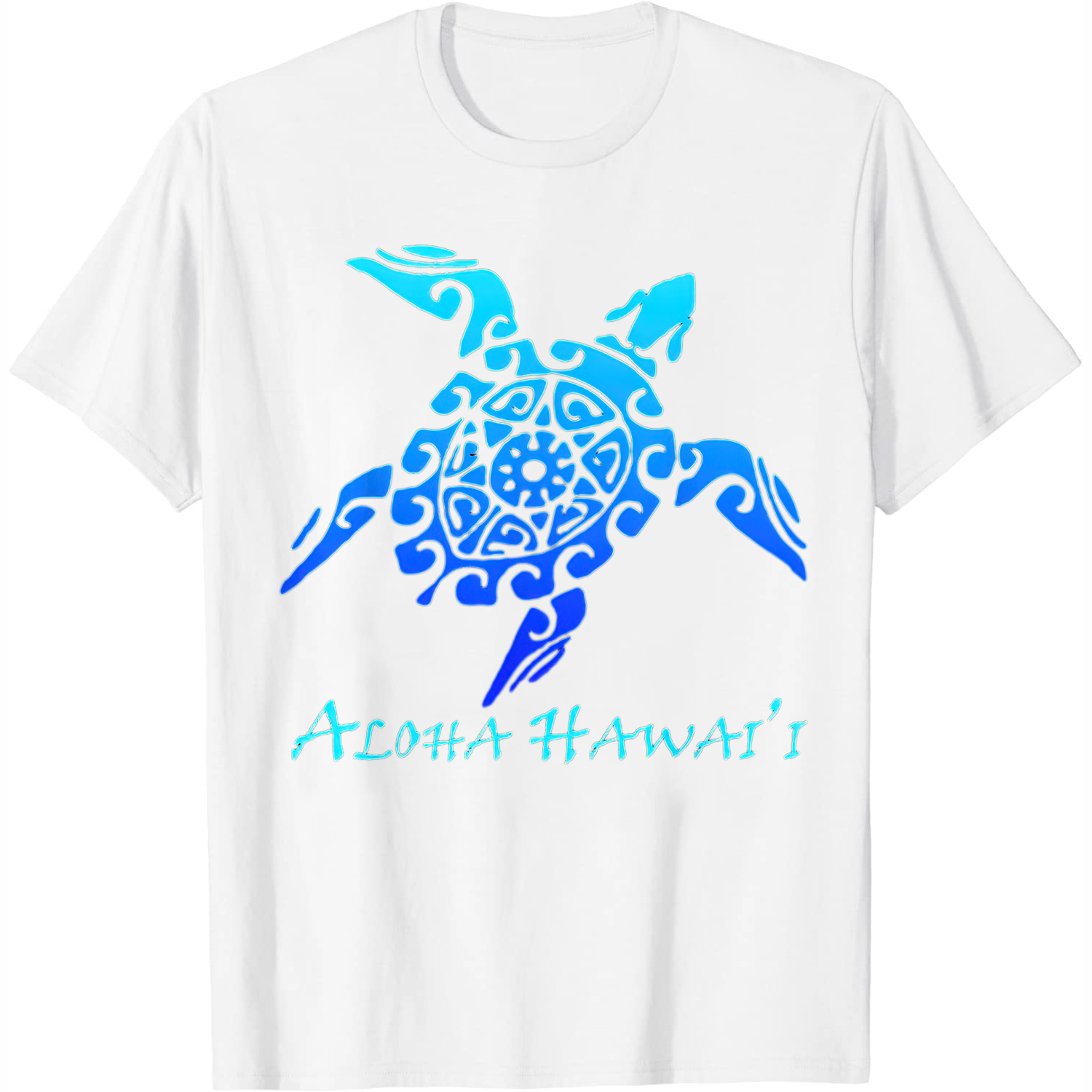 Aloha Hawaii Vintage Hawaiian Island Tribal Turtle Women's Casual