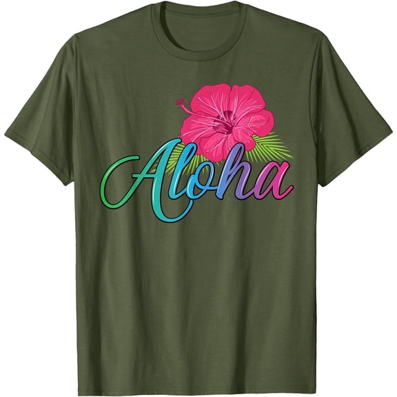 Aloha Hawaii from the island Feel the Aloha Flower Spirit! Unisex T-Shirt for Men Women