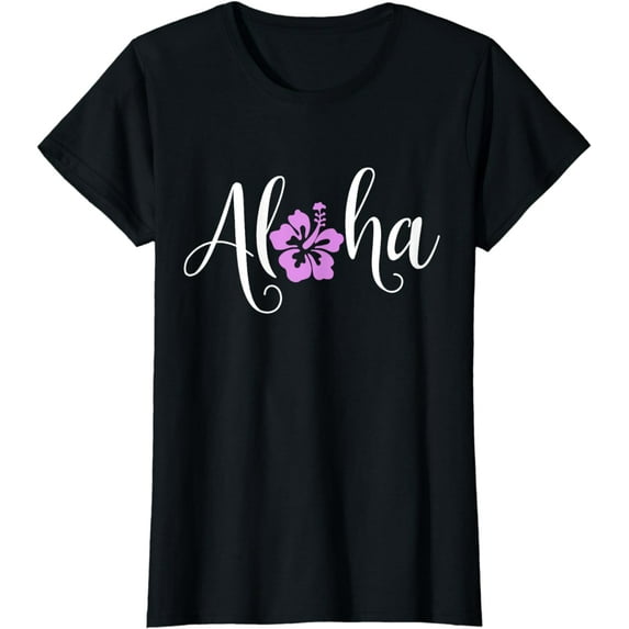 Aloha Hawaiian Hibiscus Flower Surfer Maui Kauai Hawaii T-Shirt