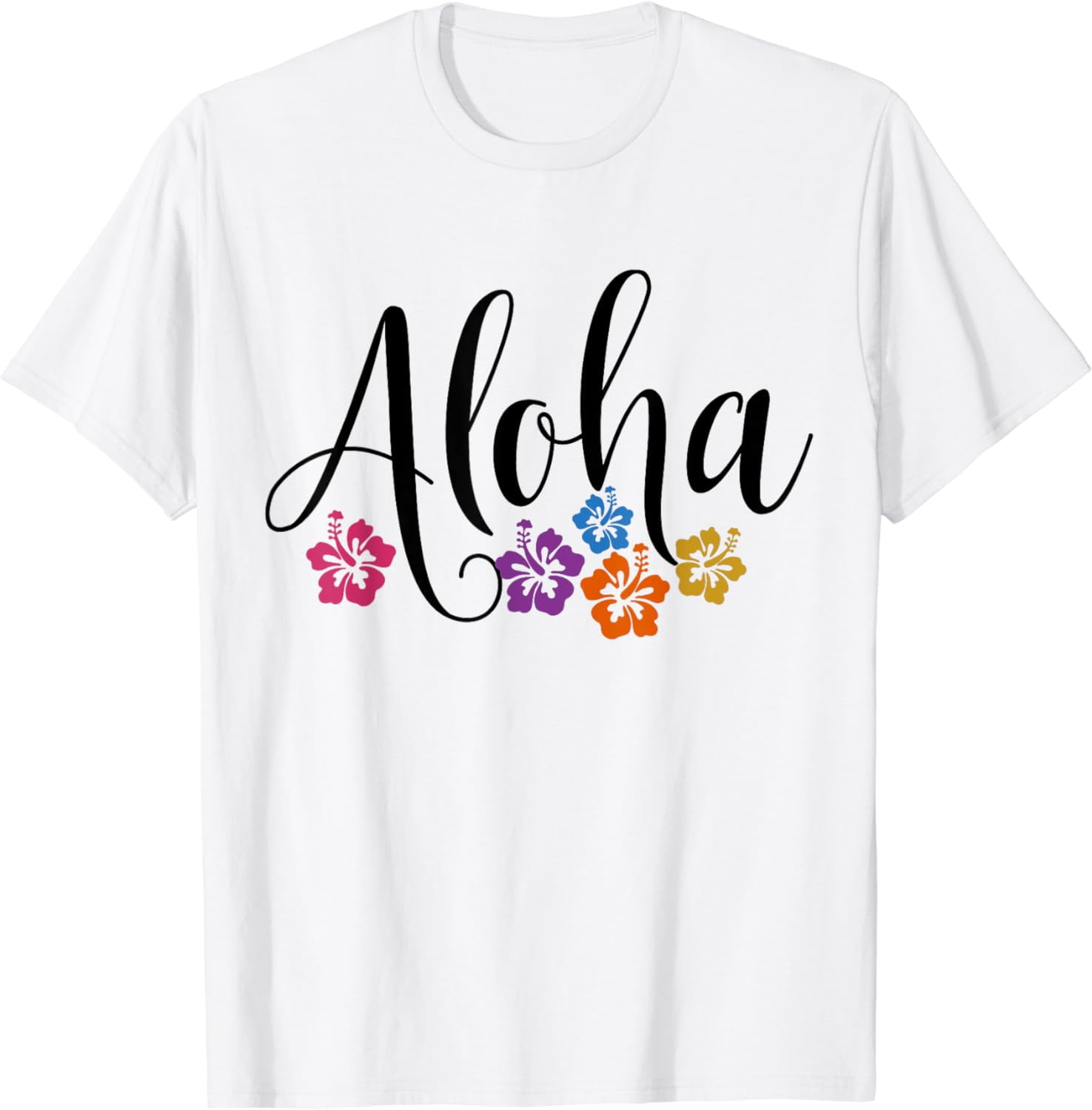 Aloha Hawaiian Hibiscus Flower Surfer Maui Kauai Hawaii T-Shirt ...