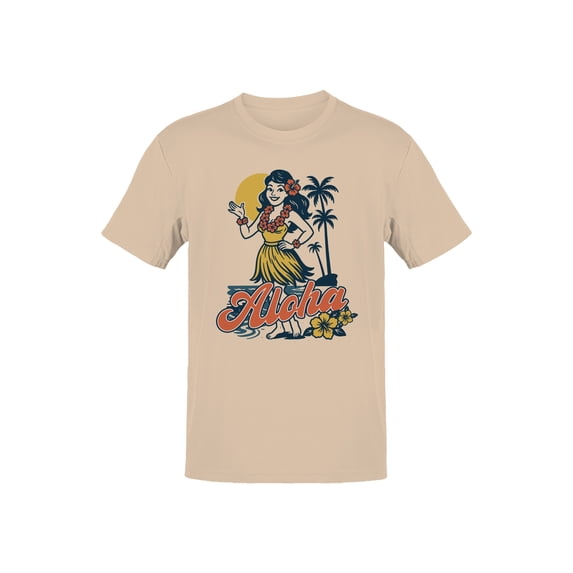 Aloha Hawaiian Hula Greeting Men's T-shirt