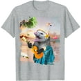 thumbnail image 1 of Aloha Hawaiian Possum Opossum Beach Funny Unisex T-Shirt for Men Women Kids Toddler,Sport Grey Color,Size 2XL, 1 of 5