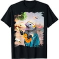 thumbnail image 1 of Aloha Hawaiian Possum Opossum Beach Funny Unisex T-Shirt for Men Women Kids Toddler, 1 of 5