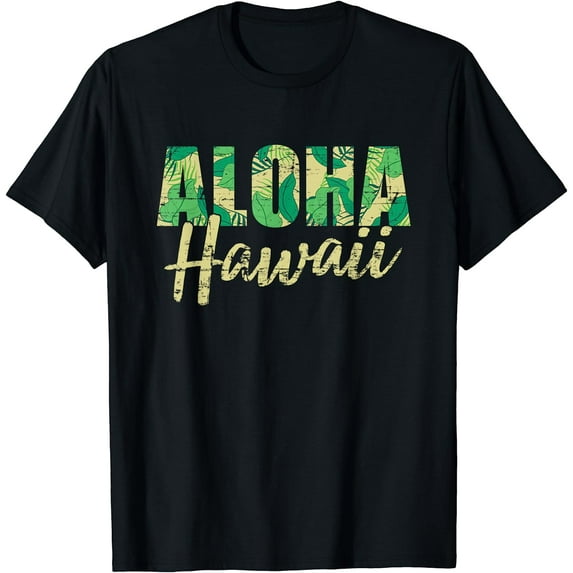 Aloha Hawaiian Summer Vacation Tropical Flowers Hawaii T-Shirt T-shirts