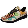 thumbnail image 1 of Aloha Hawaiian Tiki Luau Party Shoes Sneakers Black Size 5, 1 of 7