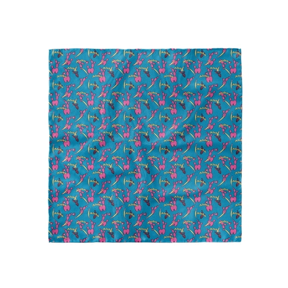 Aloha Head Scarf, Colorful Spiky Cactus Pattern, Head Wrap, 3 Sizes, by Ambesonne