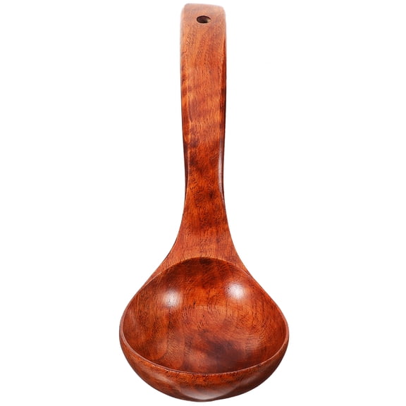 Aloha Healthy Wooden Long Handle Soup Ladle Cooking Spoons Kitchen Utensils 28cm