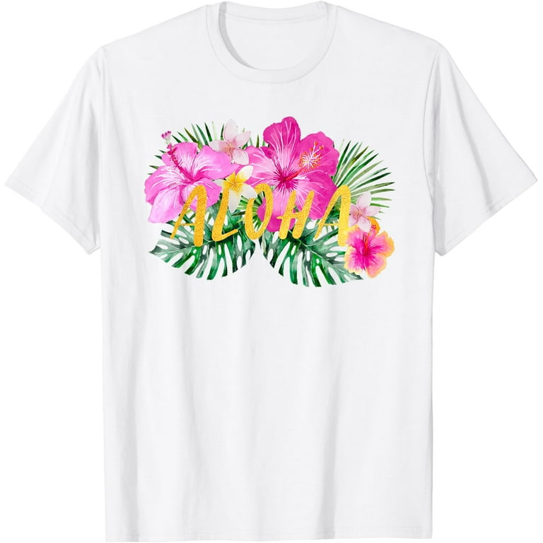 Aloha Hibiscus Flowers T-Shirt Aloha Hibiscus Flowers T-Shirt