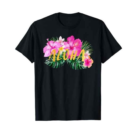 Aloha Hibiscus Flowers T-Shirt