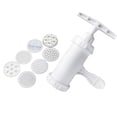 thumbnail image 1 of Aloha Household Mini Manual Noodle Maker Press Machine Pasta Noodle Maker for Home (Press Noodle Machine + 7pcs Molds White), 1 of 7