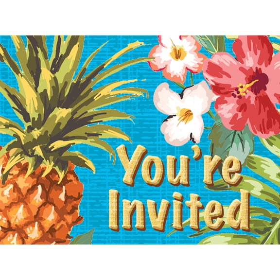 Aloha Invitations, 8 pk