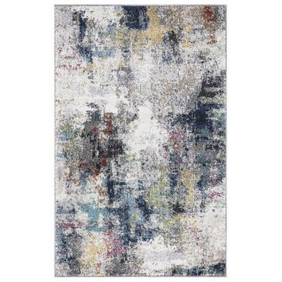 Aloha Ivory 5 ft. x 7 ft. Abstract Area Rug
