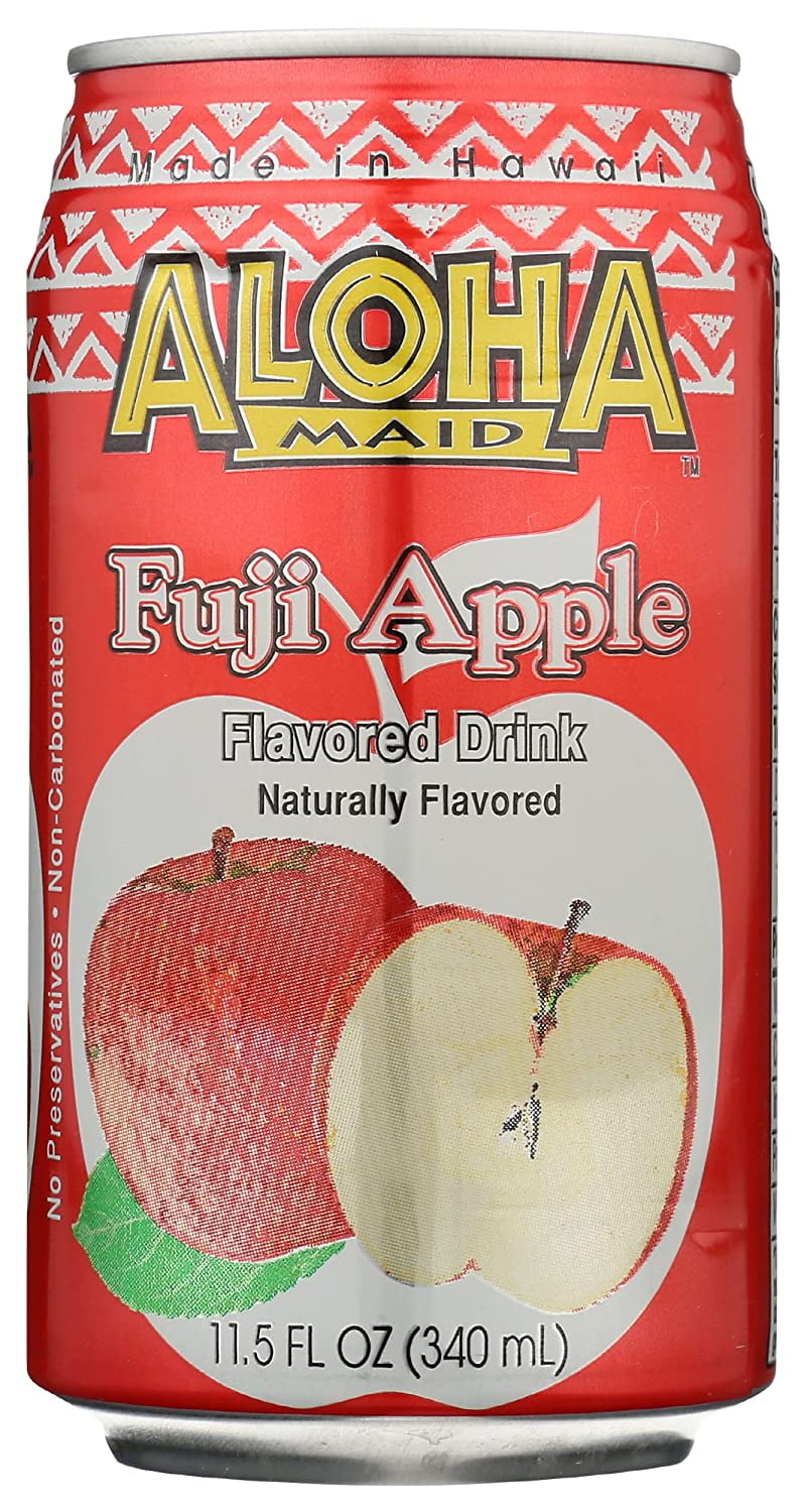Aloha Maid Fuji Apple Natural Drink, 11.5 Fl. Oz., 6 Count