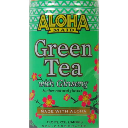Aloha Maid Green Tea Ginseng, 11.5 Fl. Oz.