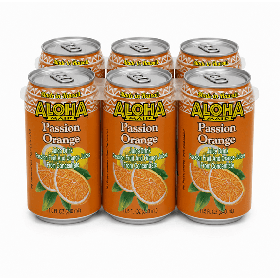 Aloha Maid Passion Orange 6 Pack / 11.5 fl oz