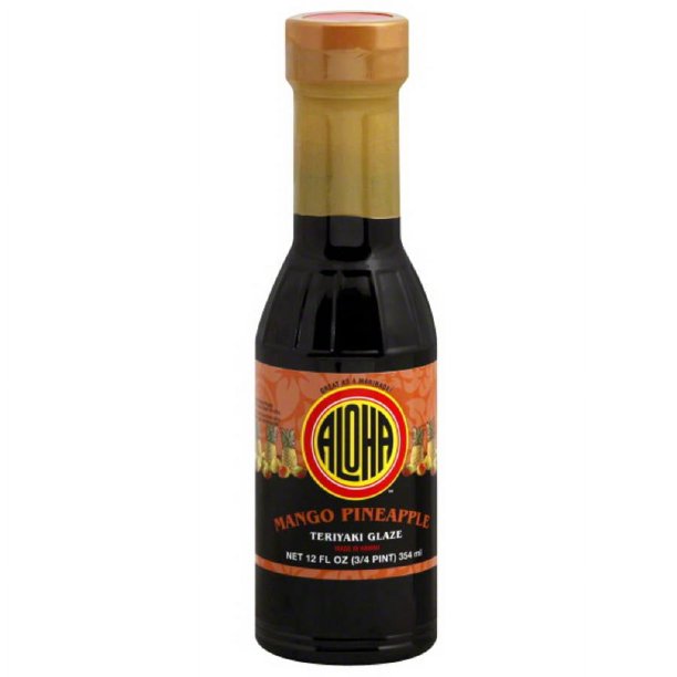 Aloha Mango Pineapple Teriyaki Glaze, 12 fl oz, (Pack of 6)
