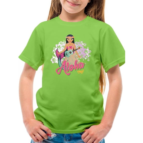 Aloha Mermaid - Tropical Island Vibes Graphic T-shirt