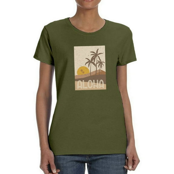 Aloha On The Beach T-Shirt Women -Smartprints Designs, Female Medium