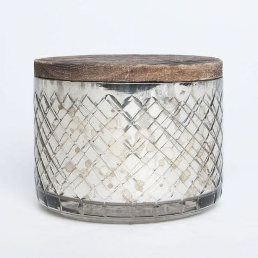 Aloha Orchid Mercury Bowl Candle with Wooden Lid