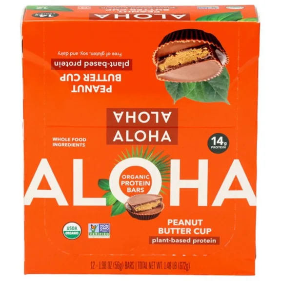 Aloha Organic Peanut Butter Cup - 12 Count - 1.98 oz Each