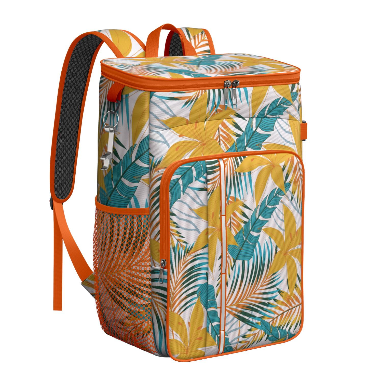 Aloha Palm Leaf Cooler Backpack, Leakproof Insulated Lunch Backpack ...
