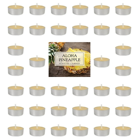 Aloha Pineapple Tealights 36 Pc