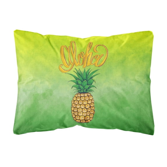 Aloha Pineapple Welcome Canvas Fabric Decorative Pillow