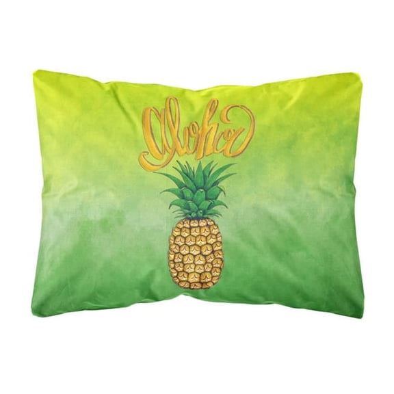Aloha Pineapple Welcome Canvas Fabric Decorative Pillow