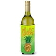 thumbnail image 1 of Aloha Pineapple Welcome Wine Bottle Beverge Insulator Hugger, 1 of 1