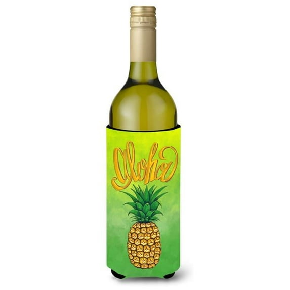 Aloha Pineapple Welcome Wine Bottle Beverge Insulator Hugger