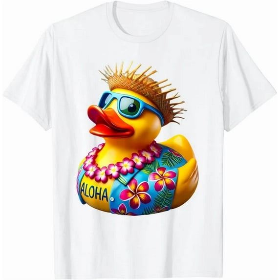 Aloha Rubber Duck Ducky Duckie Hawaiian Hawaii T-Shirt Unisex S-5XL Hot Trending Shirt, Vintage Birthday Gift