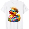 thumbnail image 1 of Aloha Rubber Duck Ducky Duckie Hawaiian Hawaii T-Shirt Unisex S-5XL Hot Trending Shirt, Vintage Birthday Gift, 1 of 3