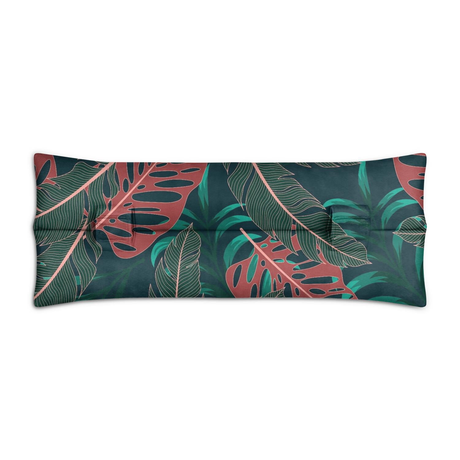 Aloha Seat Belt Pillow for Surgery - Colorful Exotic Mastectomy Cushion - Soft Breast Surgery Recovery Pillow with Summer Print