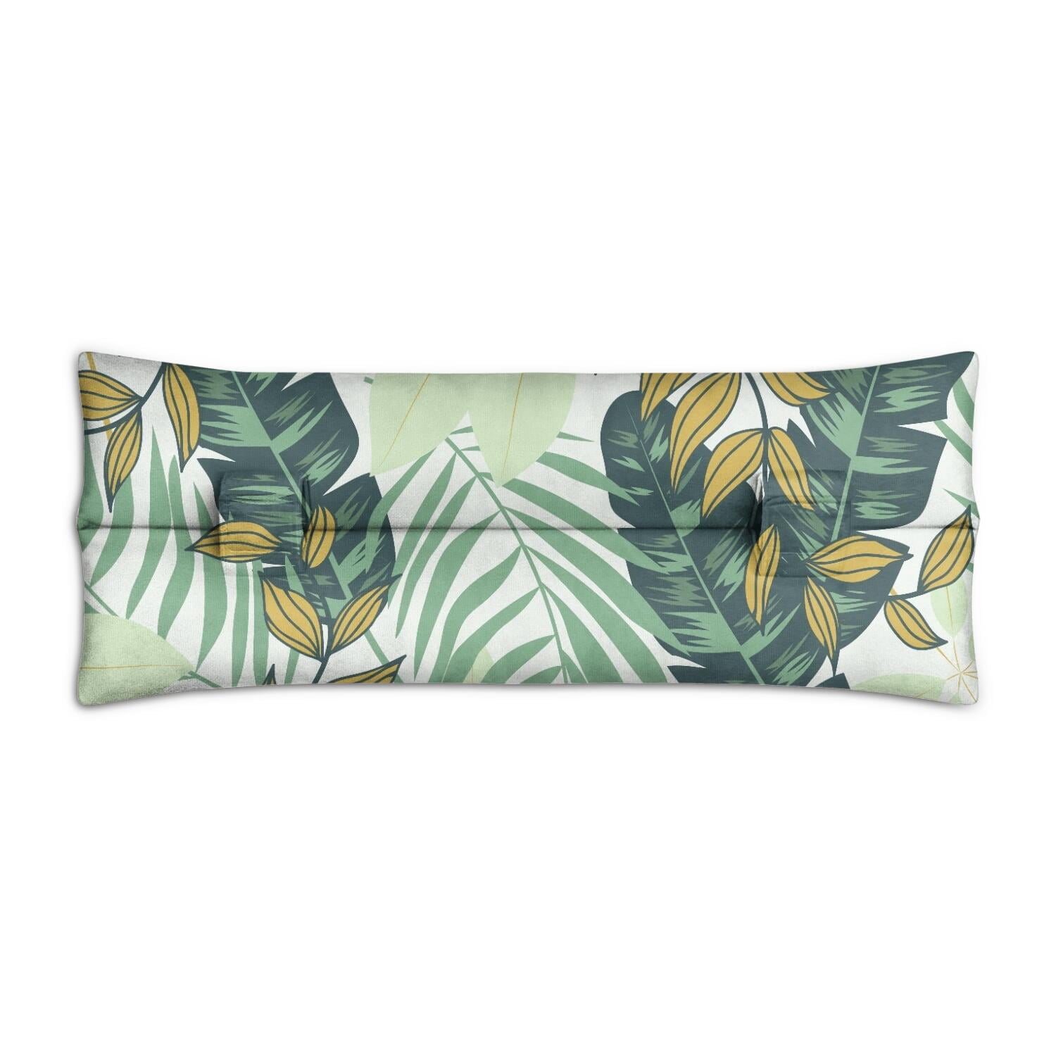 Aloha Seat Belt Pillow for Surgery - Leafy Mastectomy Cushion - Pressure Relief Breast Surgery Recovery Pillow with Botanical Print