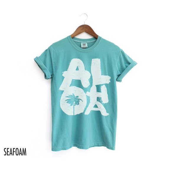 Aloha Shirt, Hawaii Shirt, Beach Tshirt, Retro Summer T Shirt, Coconut Girl, Inspired, Aes