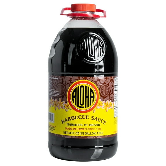Aloha Shoyu Hawaiian Style Barbecue Sauce, Extra Large Bottle 64 oz