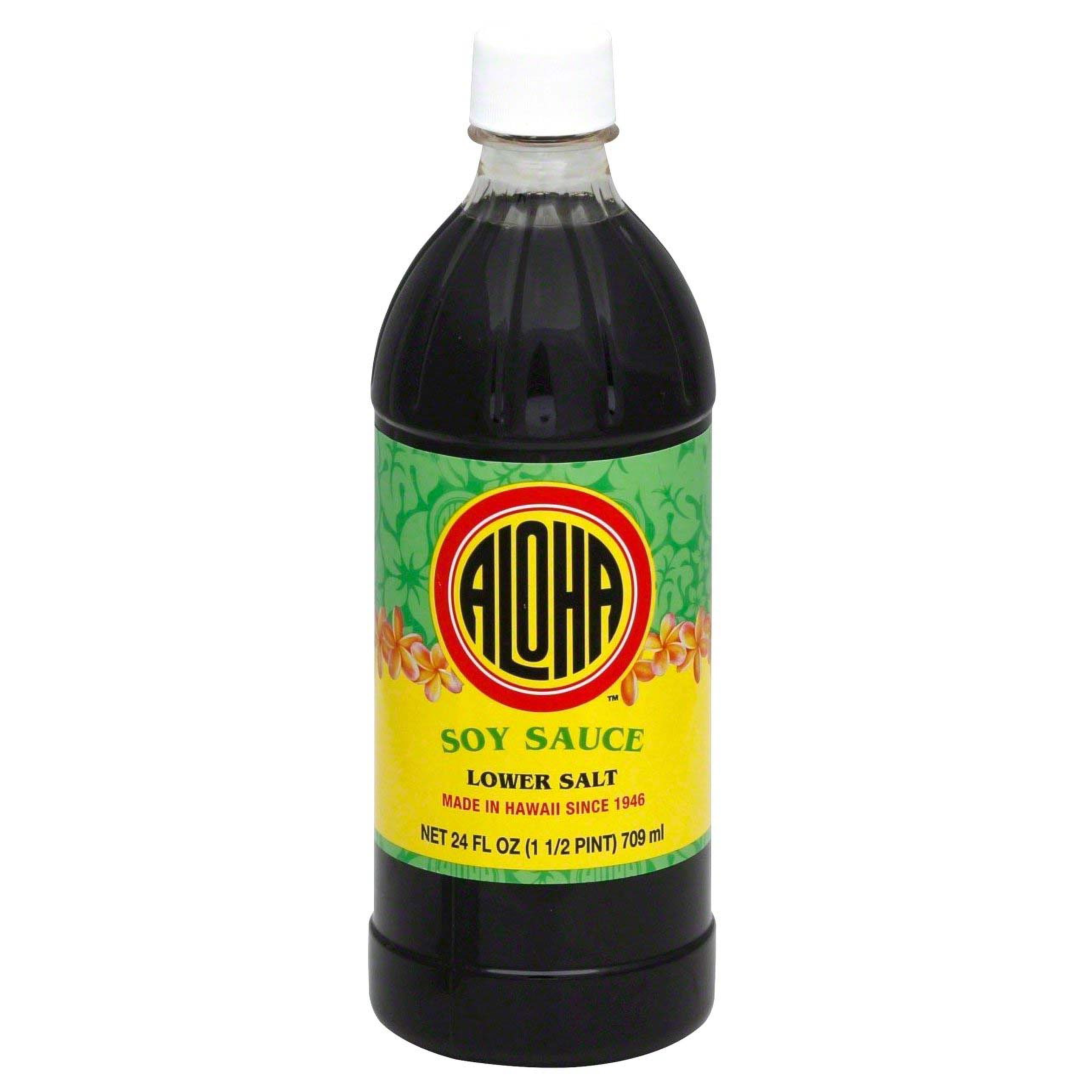 Aloha Shoyu Lower Salt Soy Sauce, 24 oz