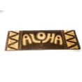 thumbnail image 1 of Aloha Sign w/ Tribal Design 24" - Hand Carved/Painted |#bds1200160, 1 of 2