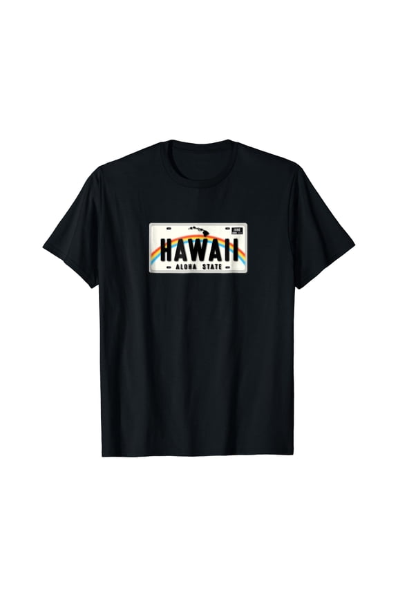 Aloha State Hawaii License Plate T-shirt