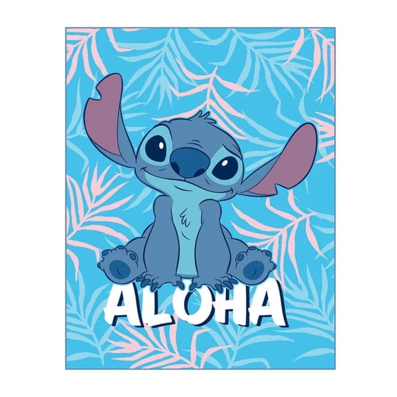 Aloha Stitch Twin/Full Raschel Soft Blanket 60"x80"