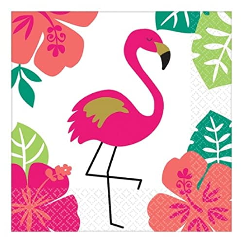 Aloha Summer Luau Tropical Beach Theme Party Paper Beverage Napkins