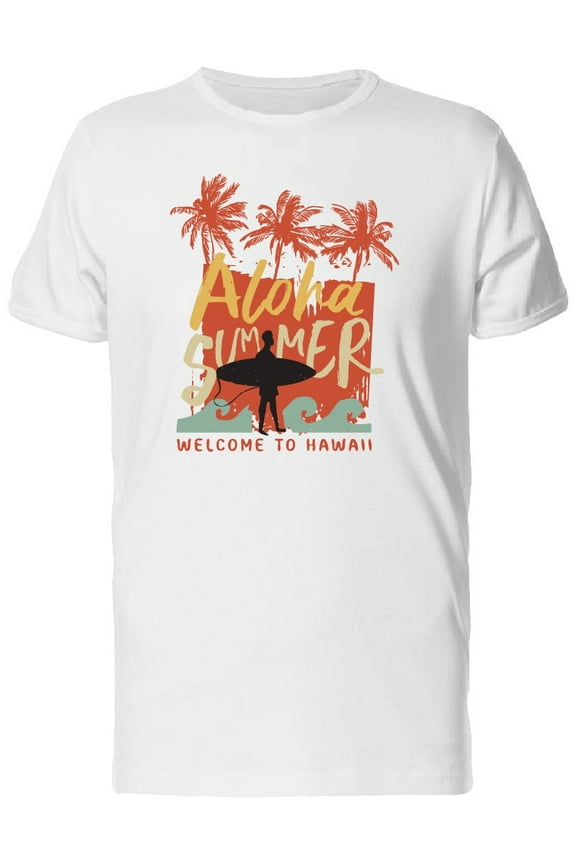 Aloha Summer Surf Logo T-Shirt Men -Image by Shutterstock, Male 3X-Large