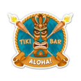 thumbnail image 1 of Aloha Tiki Bar - 12" Vinyl Sticker Waterproof Decal, 1 of 2
