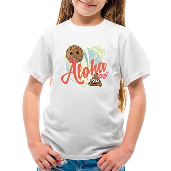 Aloha Tropical Coconut Icon Trendy Graphic T-shirt